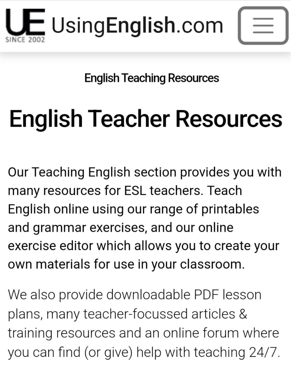 Using English