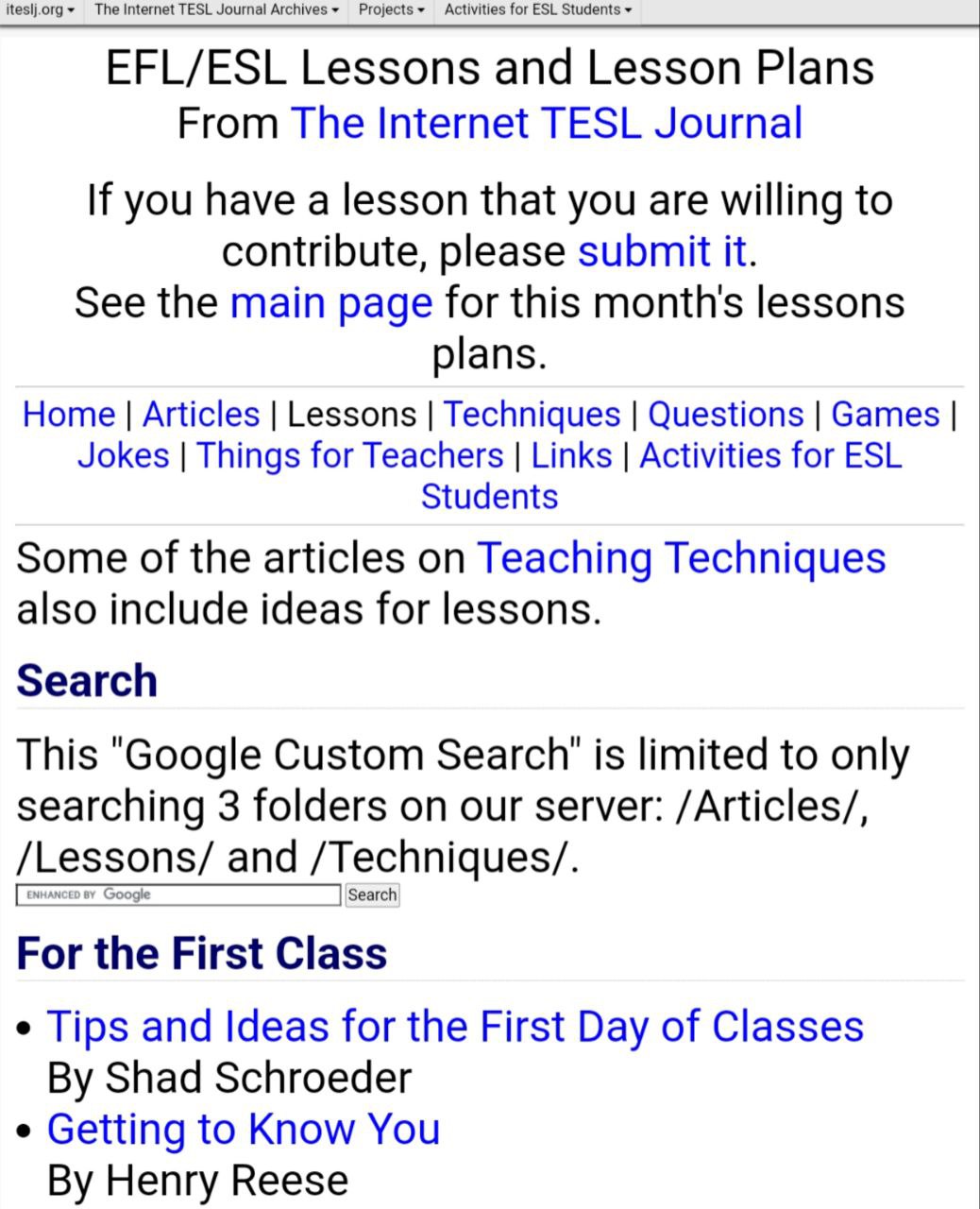 The Internet TESL Journal